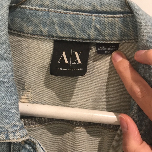 Armani Exchange Women’s Denim Vest - Picture 3 of 3